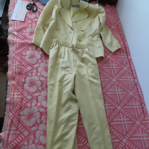 vintage rare 50s 60s Fashion for Lady Matsuzakaya silk suit sz 3 (Read) - Picture 1 of 10